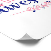 Jubileum 10 hele jaren van tevredenheid poster (Hoek)