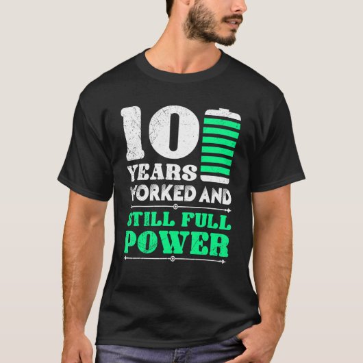Jubileum 10 jaar bedrijf Jubileum 1 T-shirt (Voorkant)