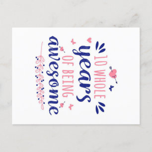 Jubileum 10 jaar geweldige feestdagenkaart