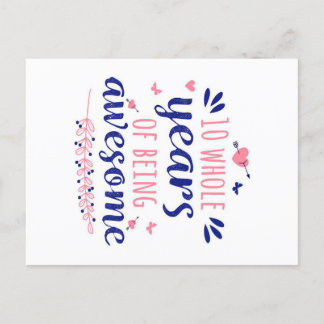 Jubileum 10 jaar geweldige feestdagenkaart