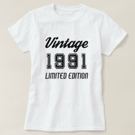  Jubileum 1991 Limited Edition Birthday T-shirt