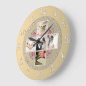 Jubileum 1 jaar bruiloft 5/foto's RoseGold Col Grote Klok (Hoek)