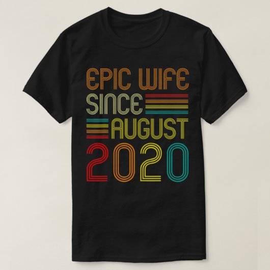 Jubileum 1 jaar Epic Wife sinds 20 jaar T-shirt (Design voorkant)