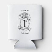 Jubileum 1e bruiloft blikjeskoeler (Achterkant)