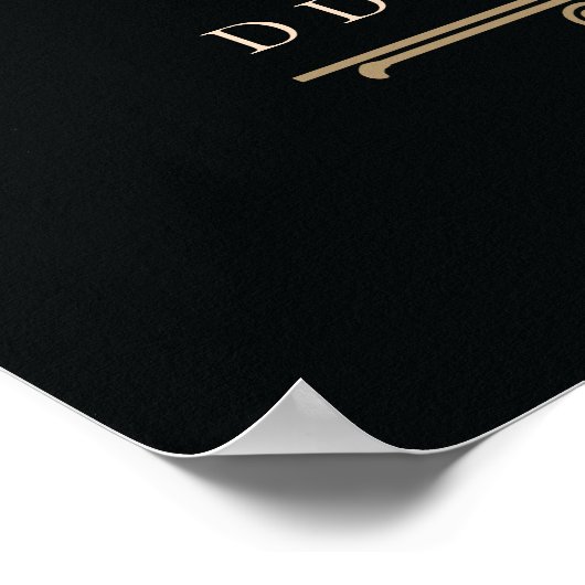 Jubileum 1e bruiloft | | Elegant Poster (Hoek)