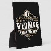 Jubileum 1e bruiloft fotoplaat (Zijkant)