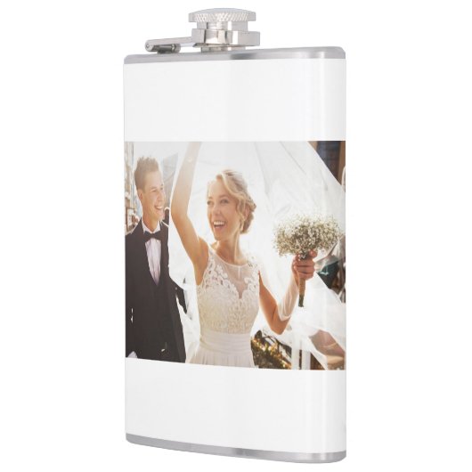 Jubileum 1e bruiloft heupfles (Links)