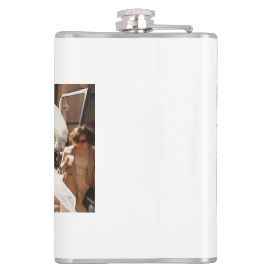 Jubileum 1e bruiloft heupfles (Achterkant)