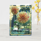 Jubileum 1e bruiloft Wishes Chrysanthemums Kaart (Gele Bloem)