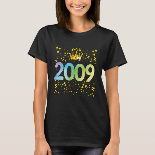 Jubileum 2009e verjaardag 2009 t-shirt (Voorkant)