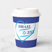 Jubileum 2023 Israël Onafhankelijkheidsdag 75 Papieren Bekers (Achterkant)