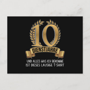 Jubileum 25 jaar werknemers briefkaart