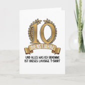 Jubileum 25 jaar werknemers kaart (Voorkant)