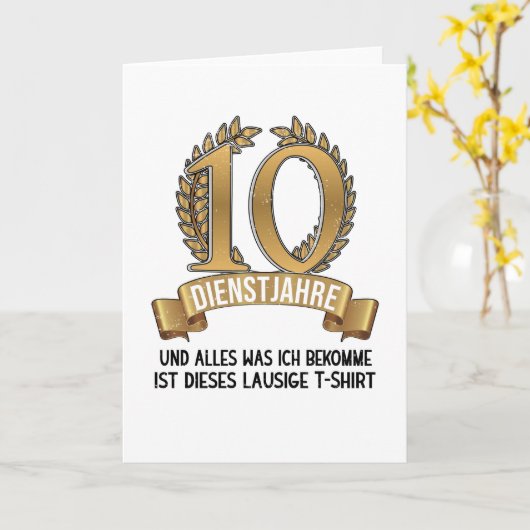 Jubileum 25 jaar werknemers kaart (Gele Bloem)