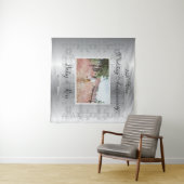 Jubileum: 25 jaar zilveren bruiloft wandkleed (In Situ (horizontaal))