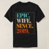 Jubileum 2 jaar Epic Wife sinds 20 jaar T-shirt (Design voorkant)