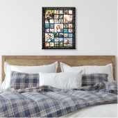 Jubileum 33 Aangepast gepersonaliseerd fotocollage Canvas Afdruk (Insitu (Slaapkamer))