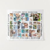 Jubileum 33 Foto Collage Feest Achtergrond Wandkleed (Voorkant (horizontaal))