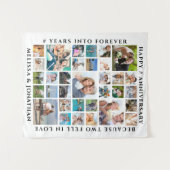 Jubileum 33 Fotocollage Feest Achtergrond Wandkleed (Voorkant (horizontaal))