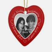 Jubileum 35th Wedding Keramisch Ornament (Links)