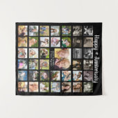 Jubileum 39 Fotocollage Persoonlijk Wandkleed (Voorkant (horizontaal))