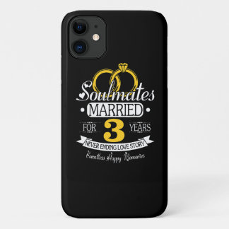 Jubileum 3 jaar huwelijk Case-Mate iPhone case