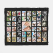 Jubileum 41 Aangepaste tekst en kleur voor fotoCol Fleece Deken (Voorkant (Horizontaal))