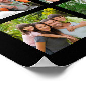 Jubileum 41 Fotocollage Aangepaste tekst en kleur Poster (Hoek)