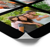 Jubileum 41 Fotocollage Aangepaste tekst en kleur Poster (Hoek)