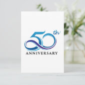 Jubileum 50e bedankkaart (Staand voorkant)