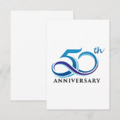 Jubileum 50e bedankkaart (Voorkant / Achterkant)