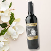 Jubileum 50ste huwelijksverjaardag | Goud Folie Wijn Etiket