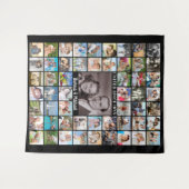 Jubileum 55 Fotocollage Herinneringen Achtergrond Wandkleed (Voorkant (horizontaal))