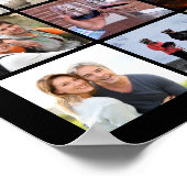 Jubileum 59 Foto Collage Confetti Persoonlijk Poster (Hoek)