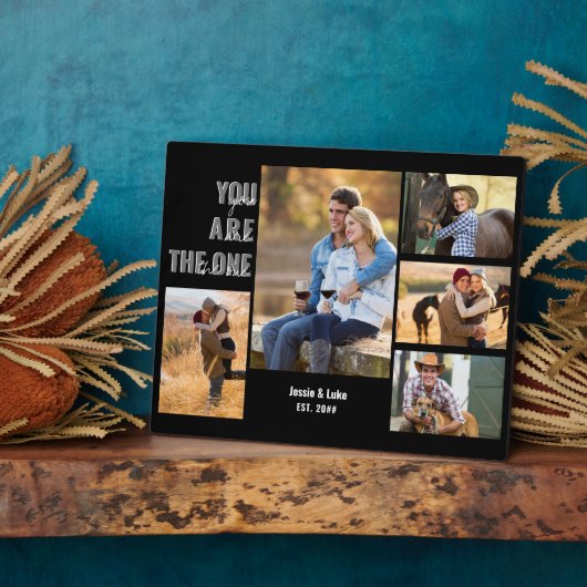 Jubileum 5 Fotocollage U bent de One Black Fotoplaat (Zijkant)