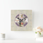 Jubileum 5 foto's Medalion Vierkante Klok (Huis)