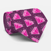 Jubileum 5 jaar roze tourmaline-stenen stropdas (Opgerold)