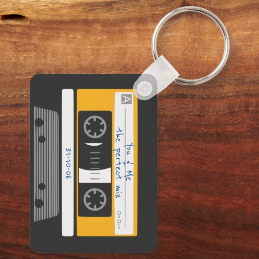 Jubileum 80's  Cassettebandje Sleutelhanger (Achterkant)