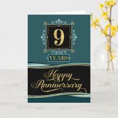 Jubileum 9 jaar decoratief officieel Jade Kaart (Gele Bloem)