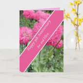 Jubileum 9de bruiloft, papaver kaart (Gele Bloem)