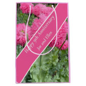 Jubileum 9de bruiloft, papaver medium cadeauzakje (Voorkant)