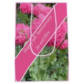 Jubileum 9de bruiloft, papaver medium cadeauzakje (Achterkant)