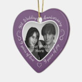 Jubileum 9th Wedding Keramisch Ornament (Links)