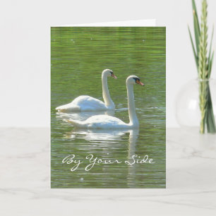 JUBILEUM, "AAN UW ZIJDE", TWEE WITTE ZWANEN, KAART