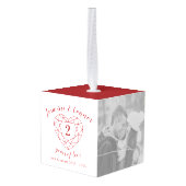 Jubileum aangepast aan tweede bruiloft Garnet Decoratie (Achter hoekig)