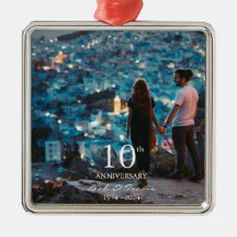 Jubileum aangepaste foto bruiloft chique wit lette