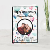 Jubileum Aangepaste foto Kaart (Voorkant)