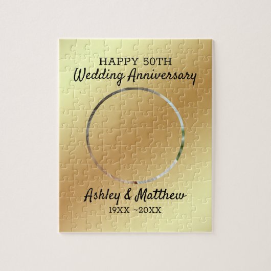 Jubileum Aangepaste foto Legpuzzel (Verticaal)