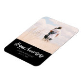 Jubileum aangepaste foto modern stijlvol bruiloft magneet (Linkerzijde)