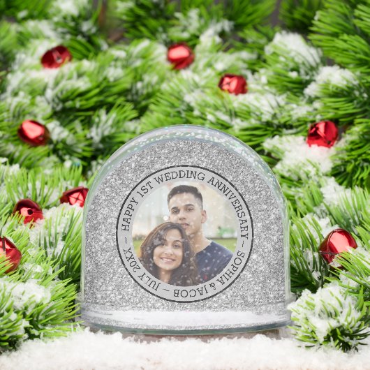 Jubileum Aangepaste foto Sneeuwbol (Kerstmis)